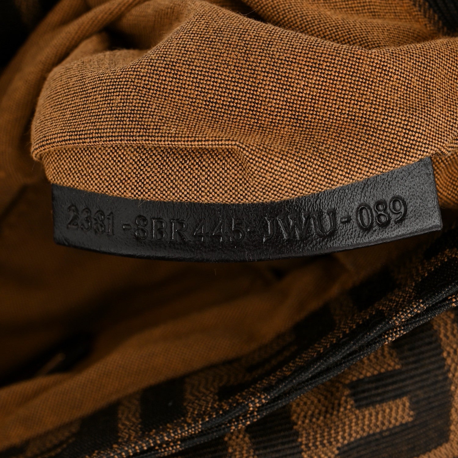 Fendi Zucca Small Chef Shoulder Bag Tobacco 7 of 10