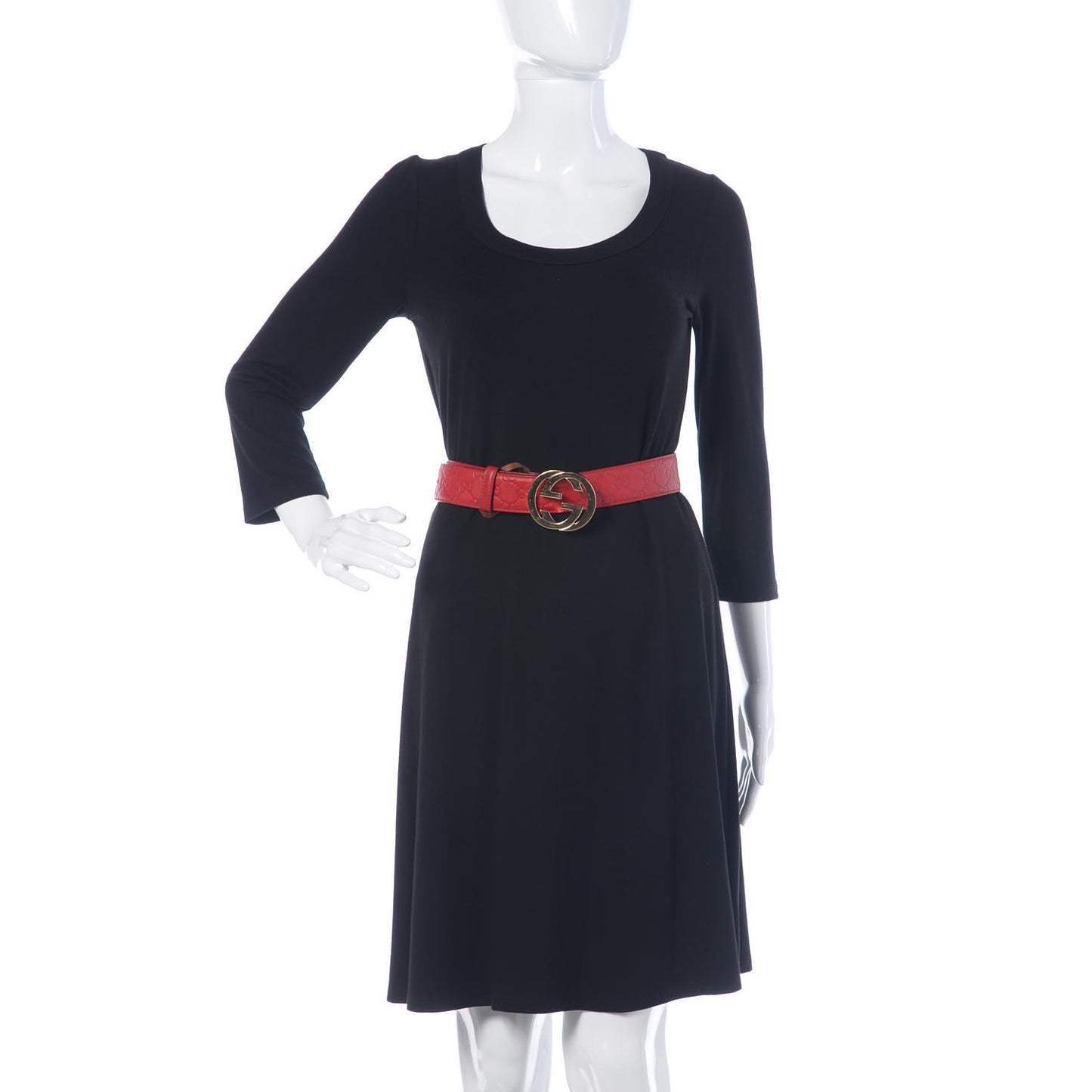 Guccissima Signature Interlocking G 40mm Belt 90 36 Red