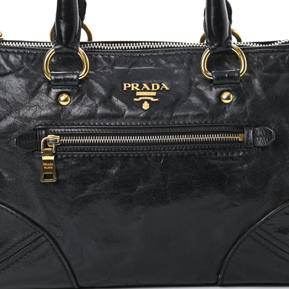 Prada Vitello Shine Shopping Satchel Black 9 of 20