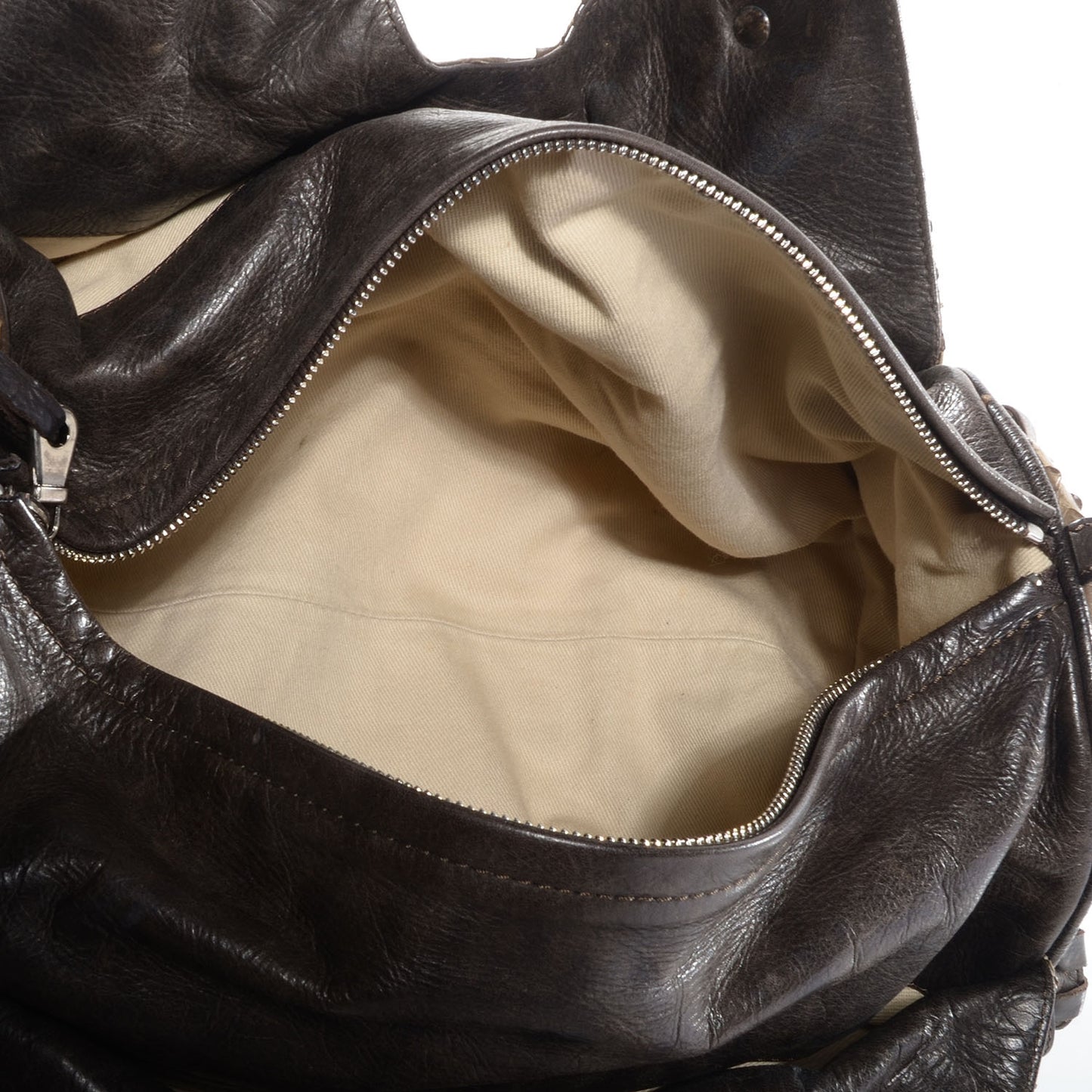 Python Silverado Shoulder Bag Dark Brown