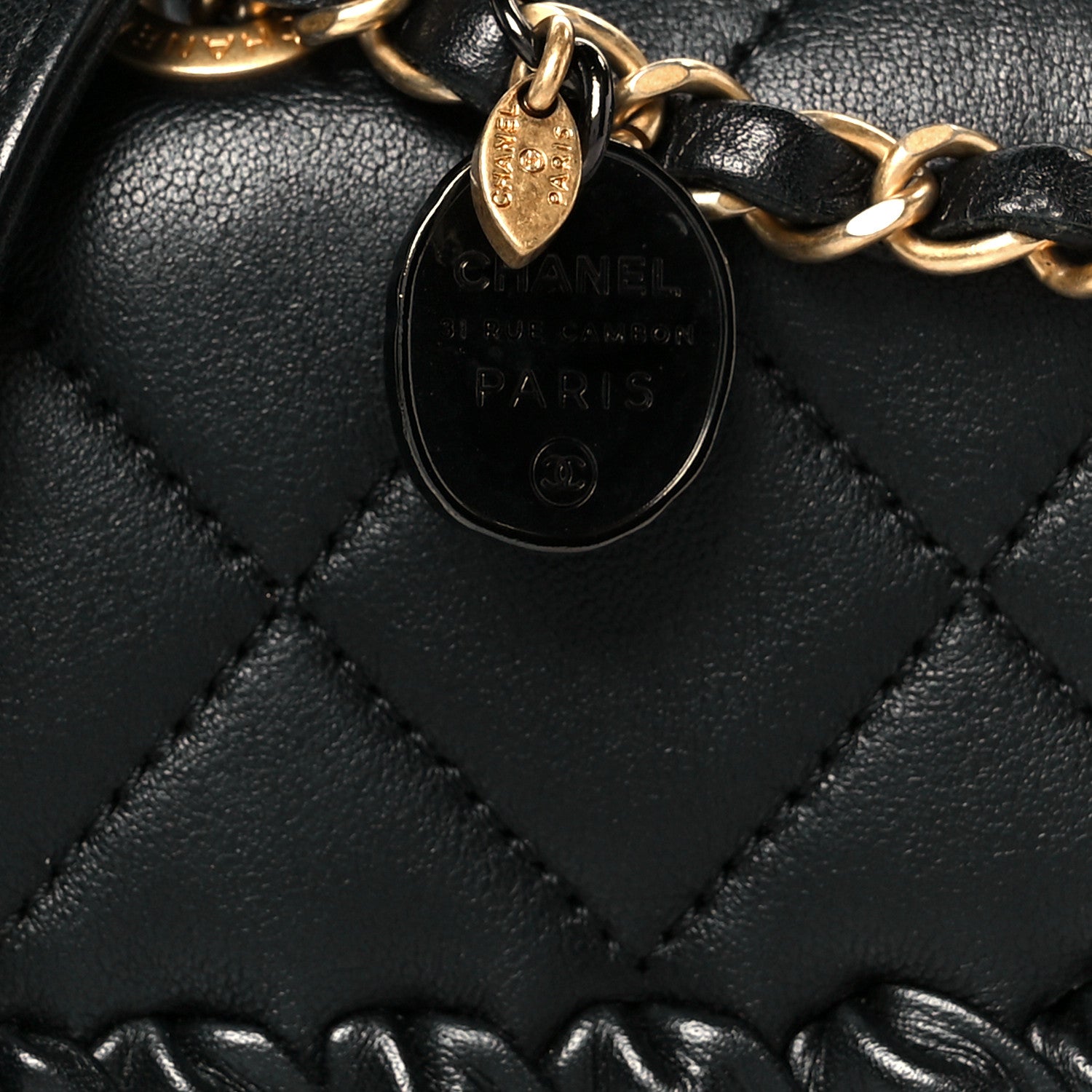 Chanel Calfskin Braided Mini My Own Frame Flap Black 9 of 12