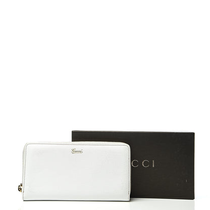 Gucci Calfskin Capri Zip Around Wallet White 10 of 10