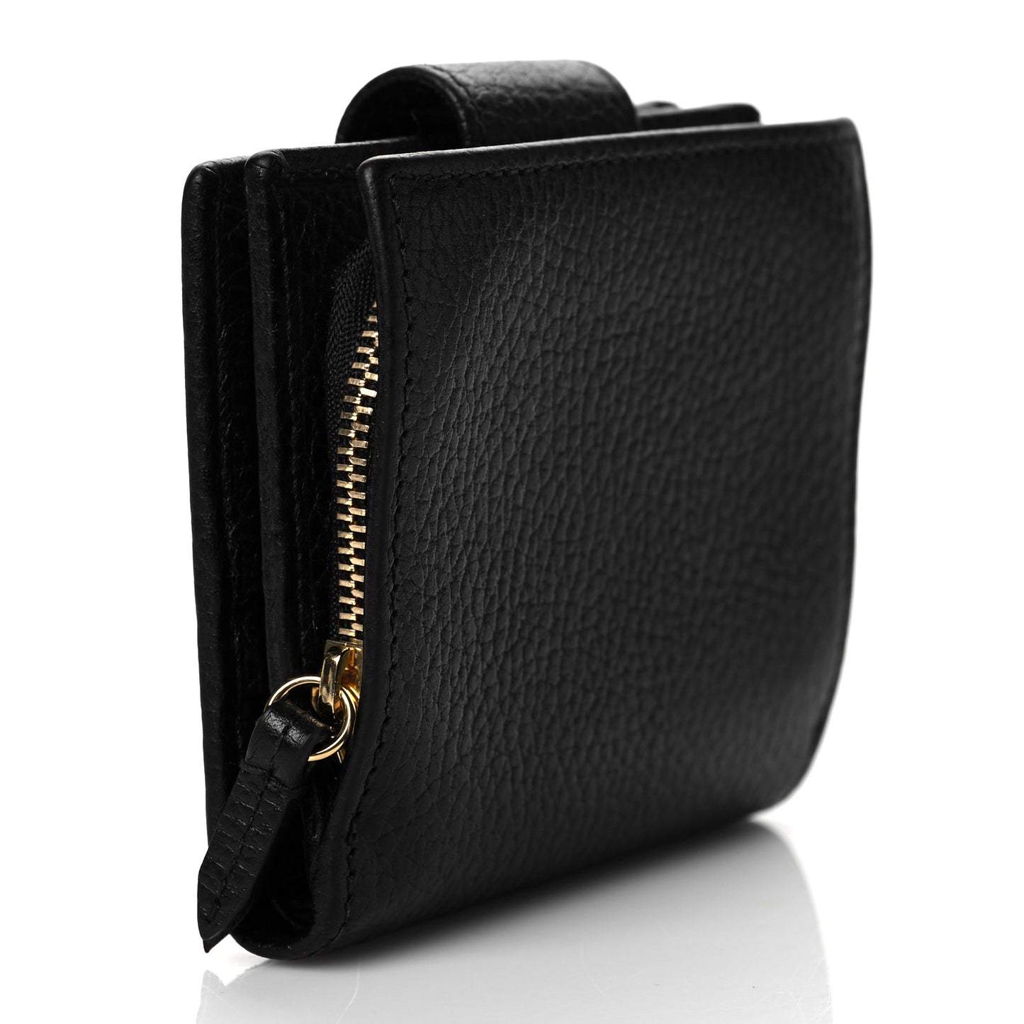 Dollar Calfskin GG Marmont French Wallet Black