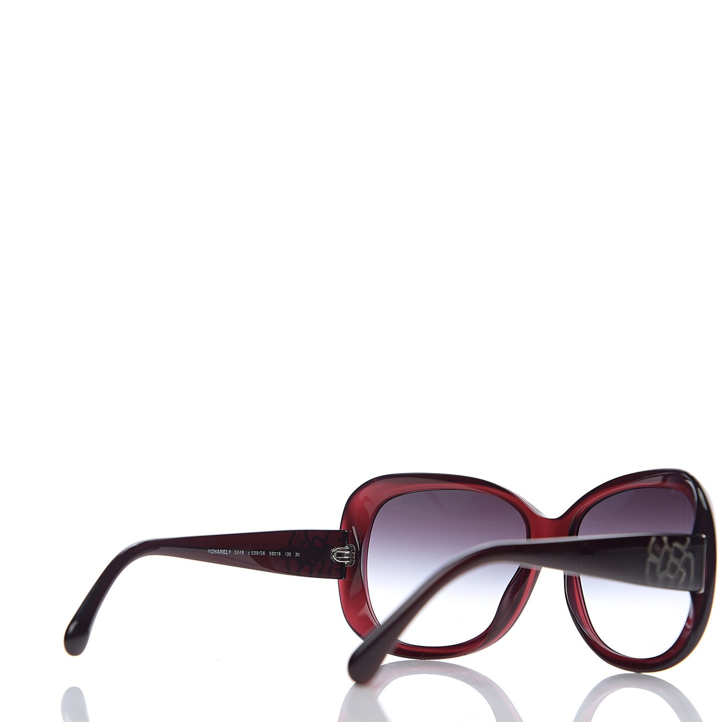 CC Camellia Sunglasses 5248 Dark Red