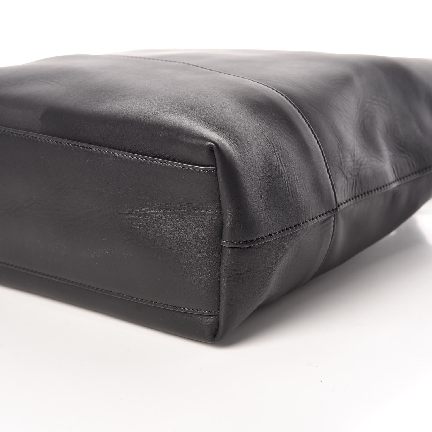 Bottega Veneta Smooth Matte Calfskin Bucket Bag Black 6 of 10