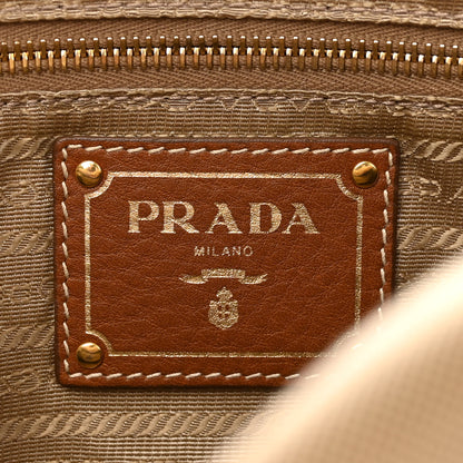 Prada Jacquard Logo Tote Brown 6 of 15