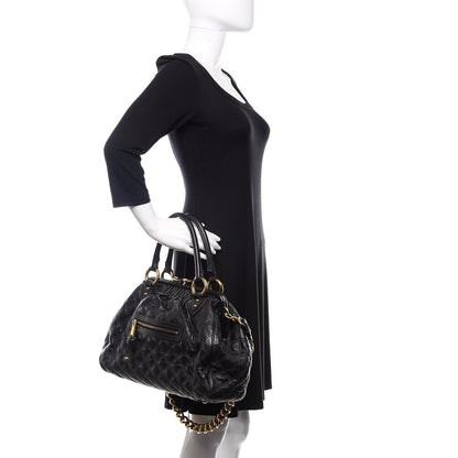 Marc Jacobs Calfskin Quilted Stam Black 3 of 14