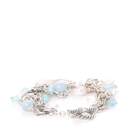 David Yurman Sterling Silver Multi Stone Deauville Bracelet 3 of 5
