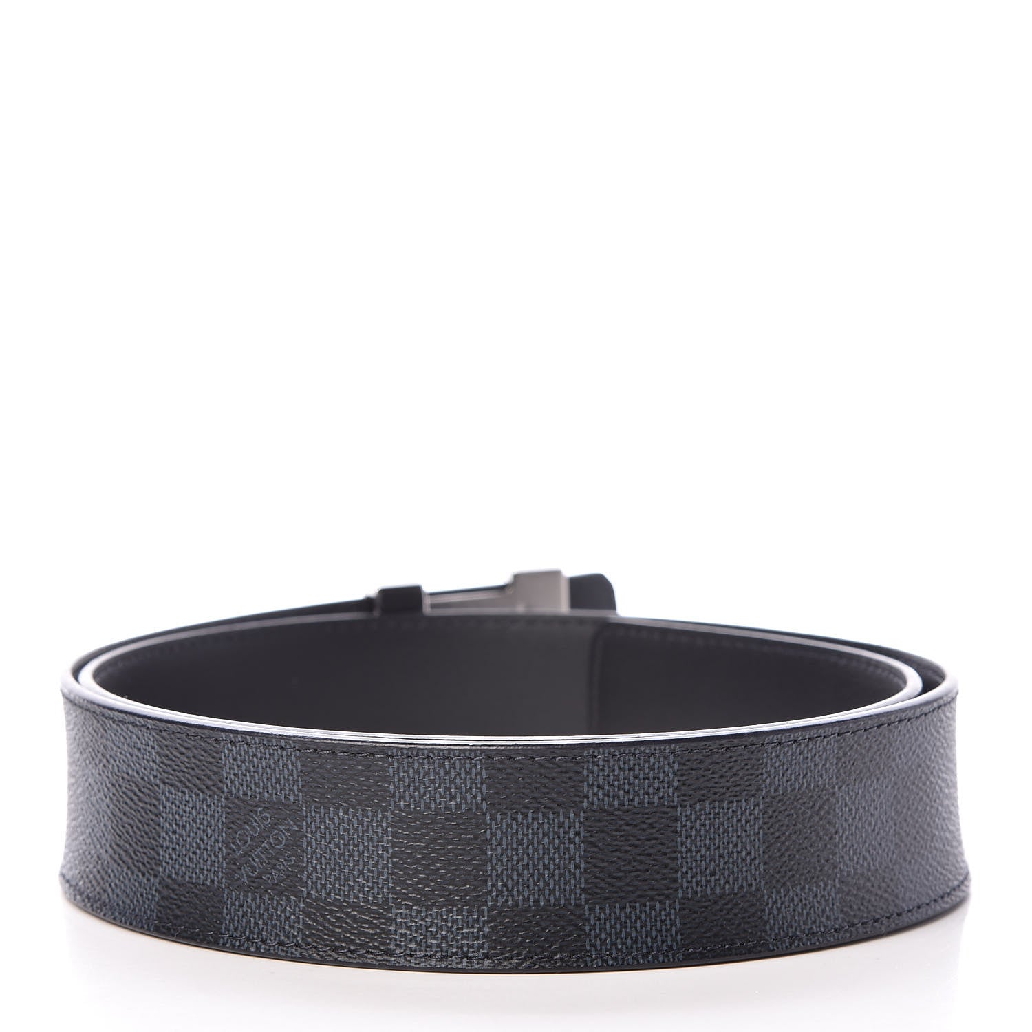 Louis Vuitton Damier Cobalt 40mm LV Initiales Belt 85 34 3 of 7