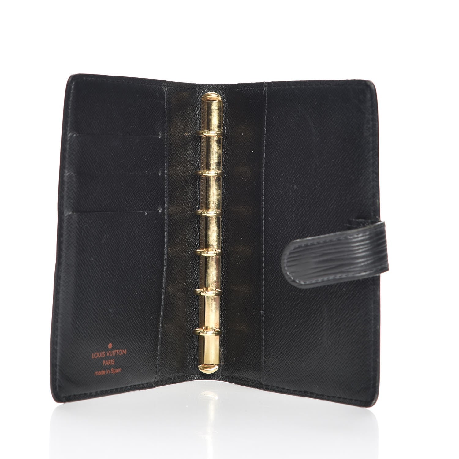 Louis Vuitton Epi Small Ring Agenda Cover Black 5 of 8