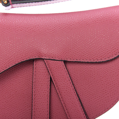 Christian Dior Grained Calfskin Mini Saddle Bag Pink 13 of 14