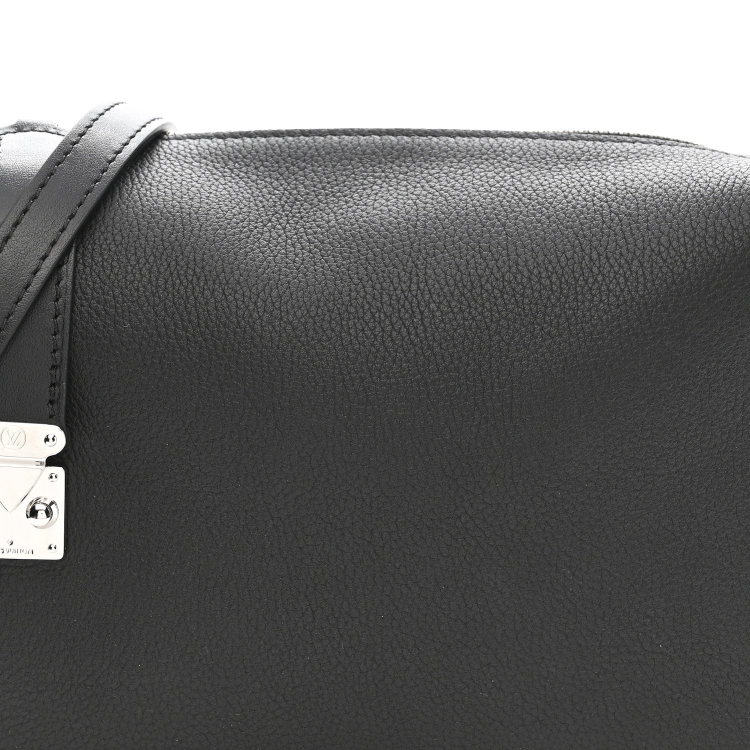 Louis Vuitton Calfskin Side Trunk MM Black 8 of 10