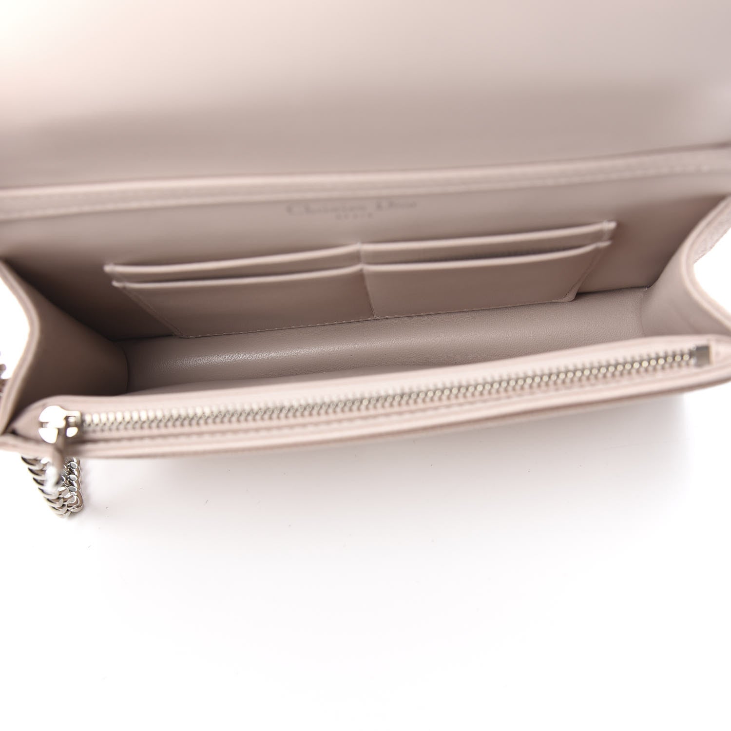 Christian Dior Grained Calfskin Diorama Wallet on Chain Pouch Rose Poudre 5 of 10