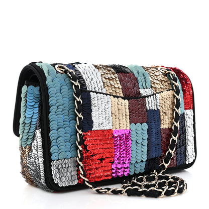 Chanel Sequin Medium Double Flap Multicolor 3 of 10