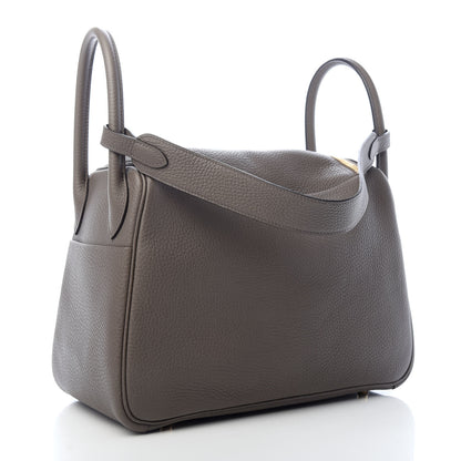 Hermes Taurillon Clemence Lindy 30 Etain 3 of 10