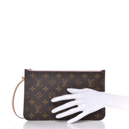 Louis Vuitton Monogram Neverfull MM GM Pochette Rose Ballerine 2 of 8