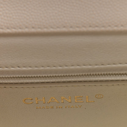 Chanel Caviar Quilted Medium Business Affinity Flap White 6 of 9