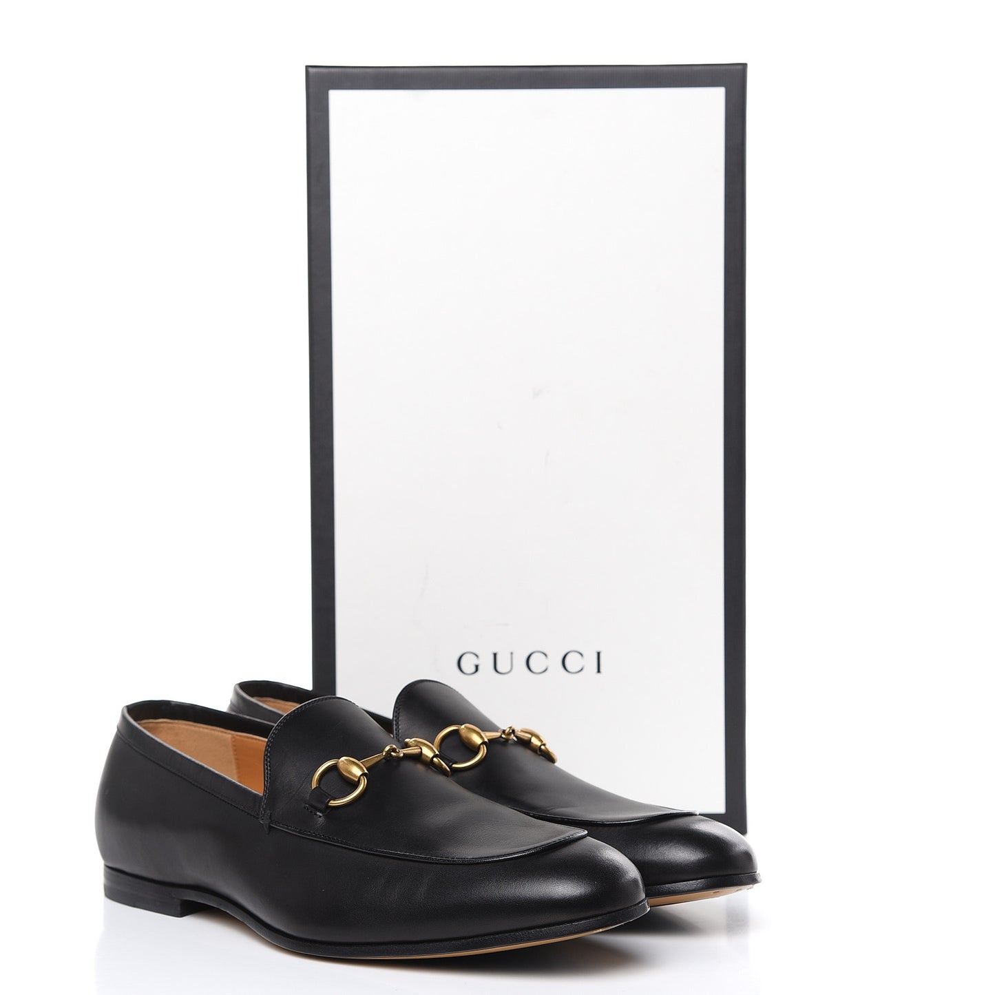 Calfskin Horsebit Mens Jordaan Loafers 7 Black