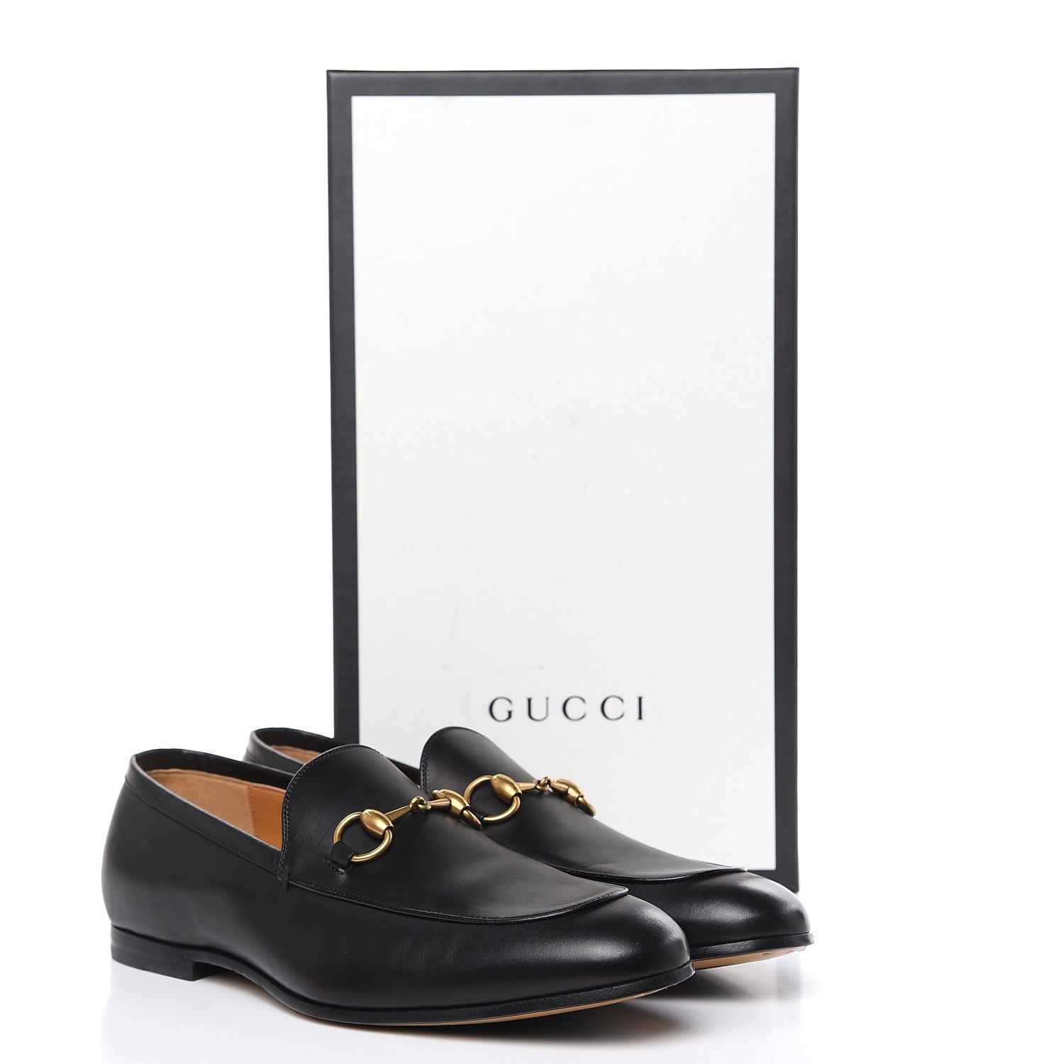 Gucci Calfskin Horsebit Mens Jordaan Loafers 7 Black 11 of 11