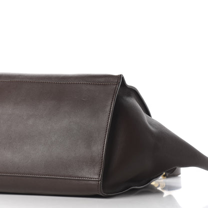Celine Shearling Calfskin Medium Trapeze Grey 8 of 9