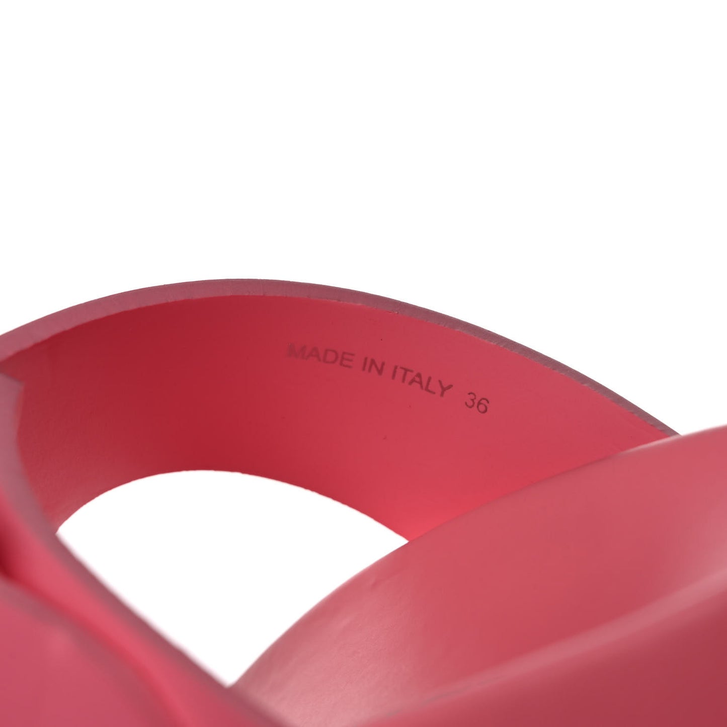 EVA Rubber Buckled Lug Sole 20mm Thong Sandals 36 Begonia