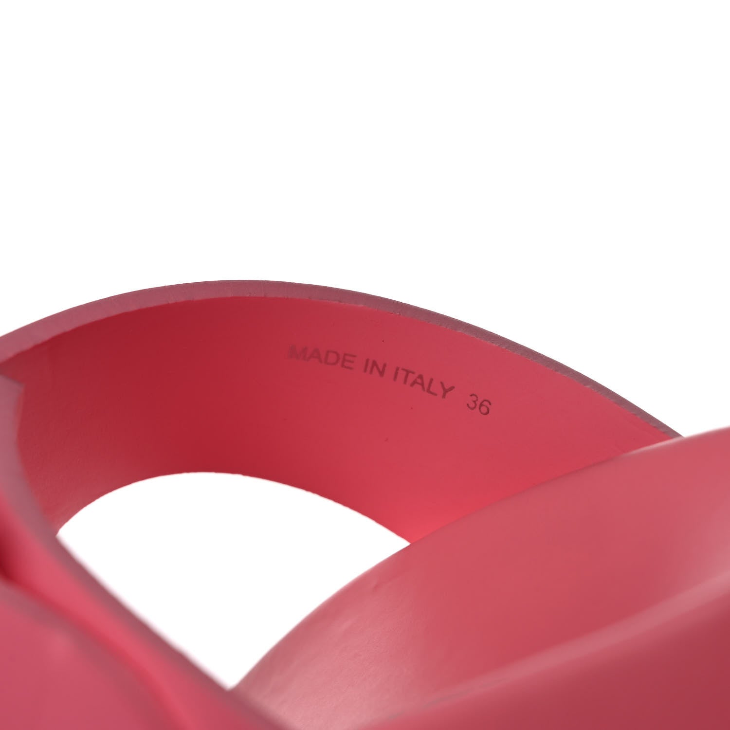 Prada EVA Rubber Buckled Lug Sole 20mm Thong Sandals 36 Begonia 8 of 9