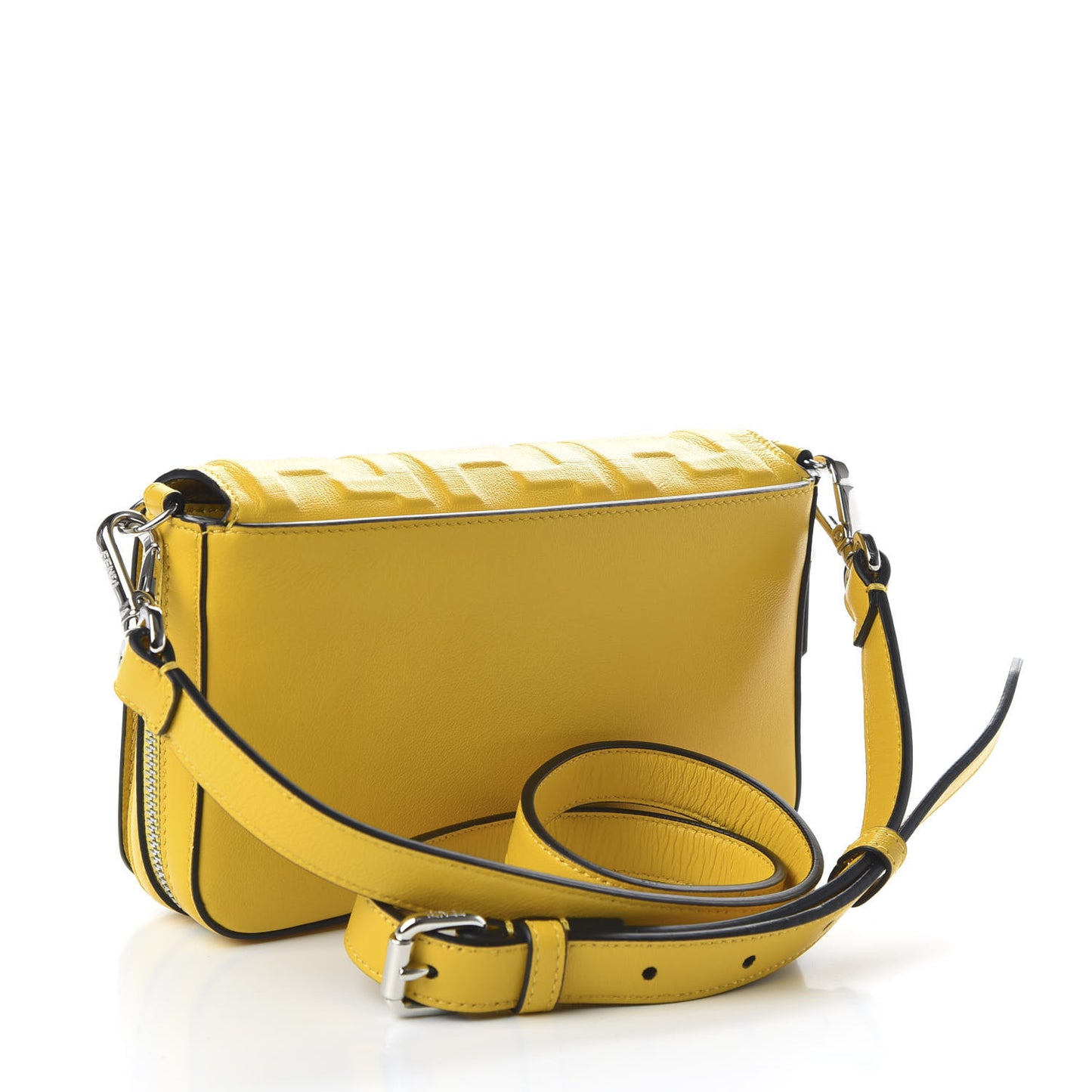 Nappa FF 1974 Embossed Mini Expandable Flap Bag Mimosa