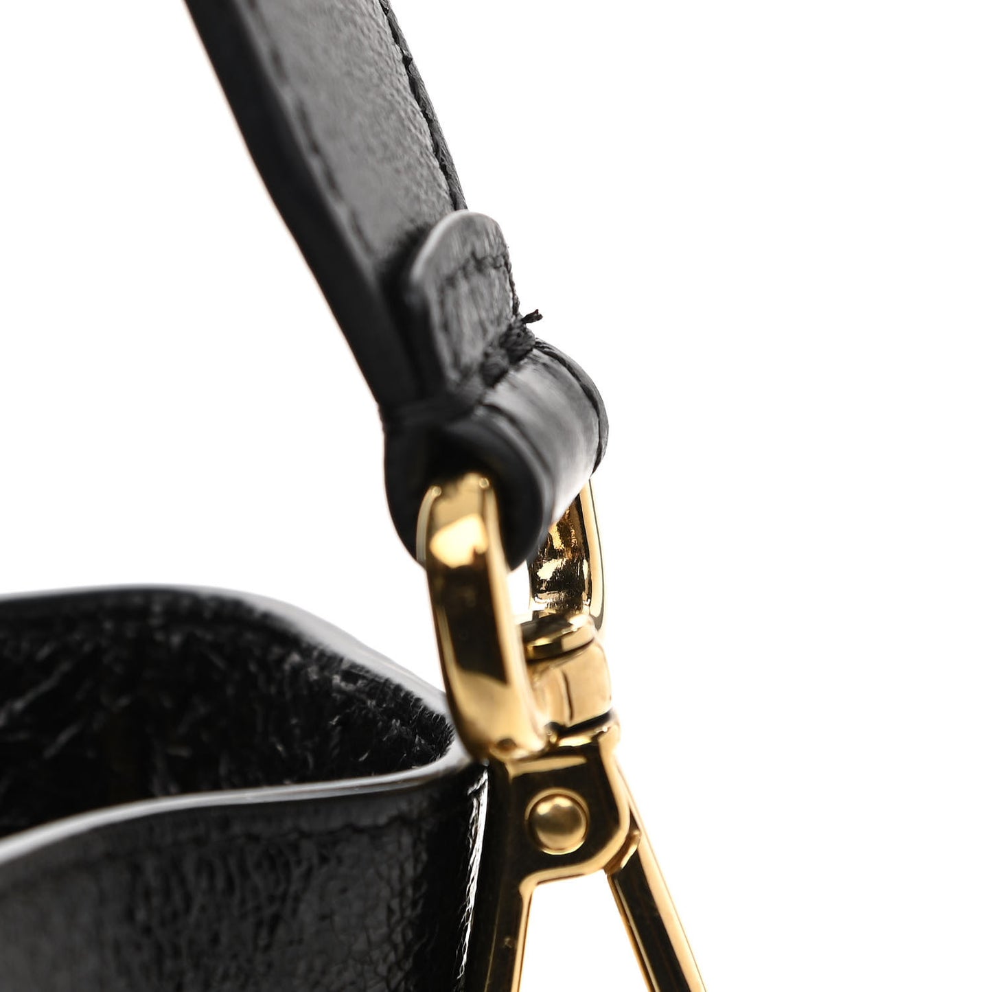 Vitello Liberty Glossy Lambskin F is Fendi Perforated Mini Mon Tresor Bucket Bag Sand Mimosa Black