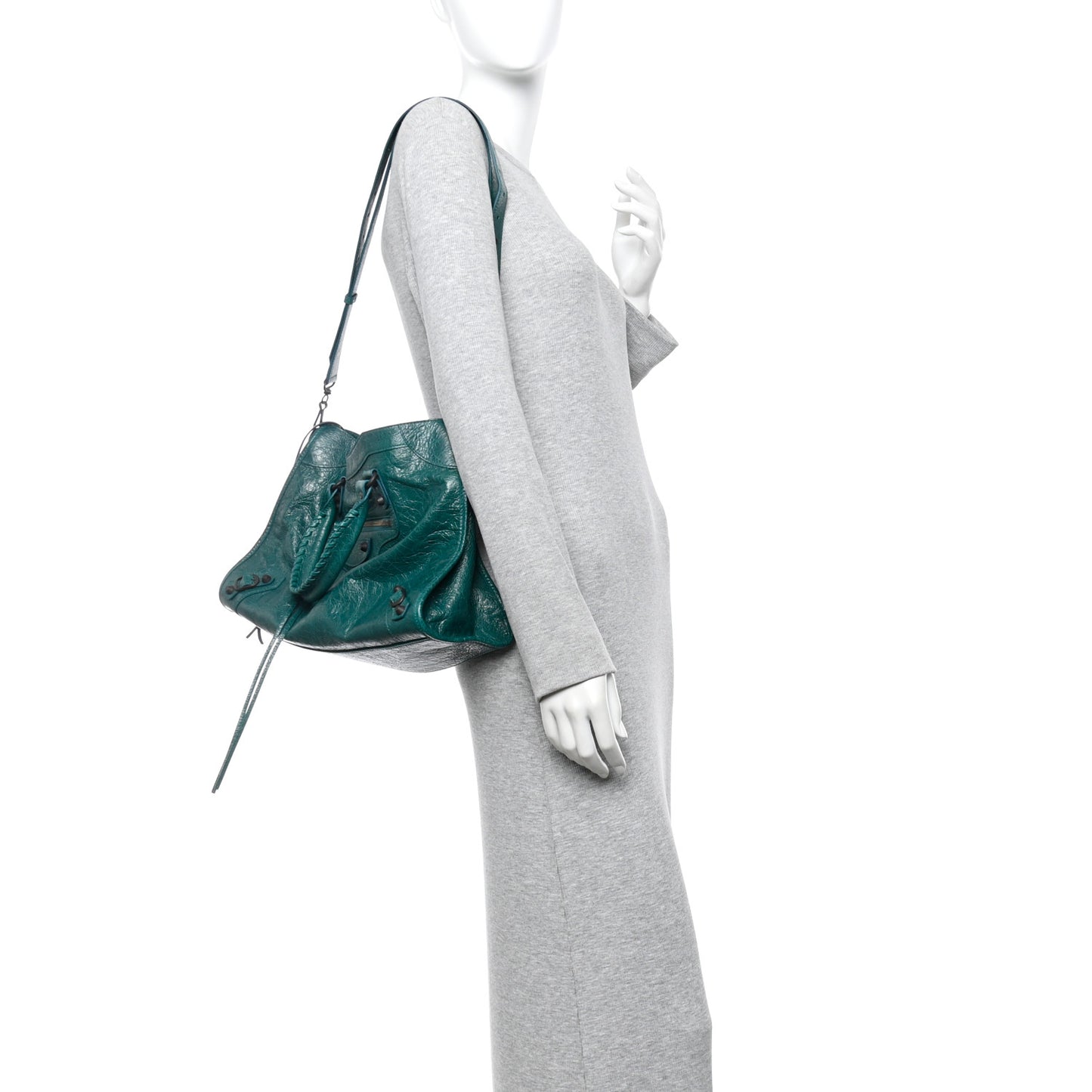 Arena Lambskin Classic Hardware Medium Le City Dark Emerald