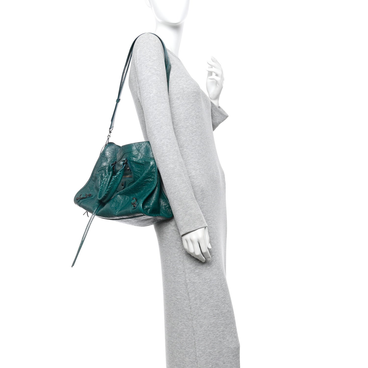 Balenciaga Arena Lambskin Classic Hardware Medium Le City Dark Emerald 2 of 10