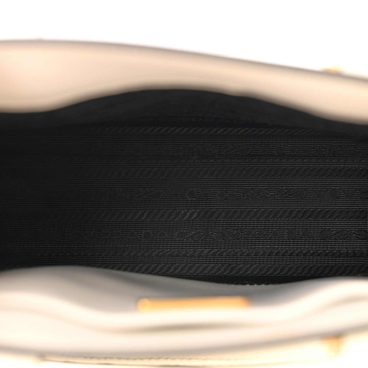 Prada Soft Calfskin Small Shoulder Bag Bianco 5 of 12