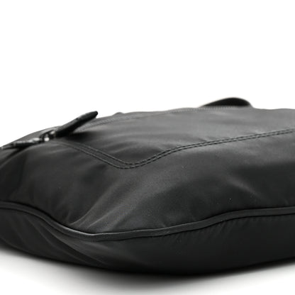Prada Nylon Saffiano Flat Messenger Bag Black 9 of 10
