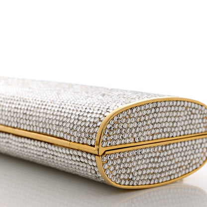 Judith Leiber Swarovski Crystal Minaudiere Clutch Gold 7 of 13