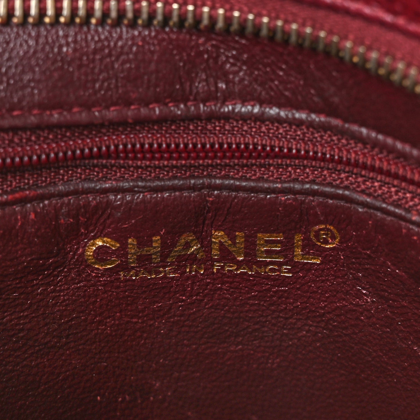 Caviar Quilted Medallion Tote Bordeaux
