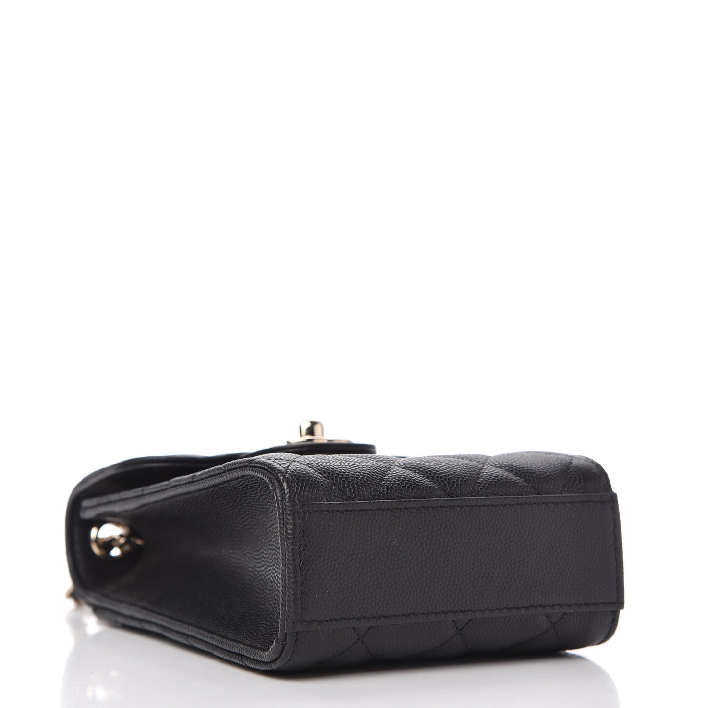 Caviar Quilted Classic Phone Holder Black