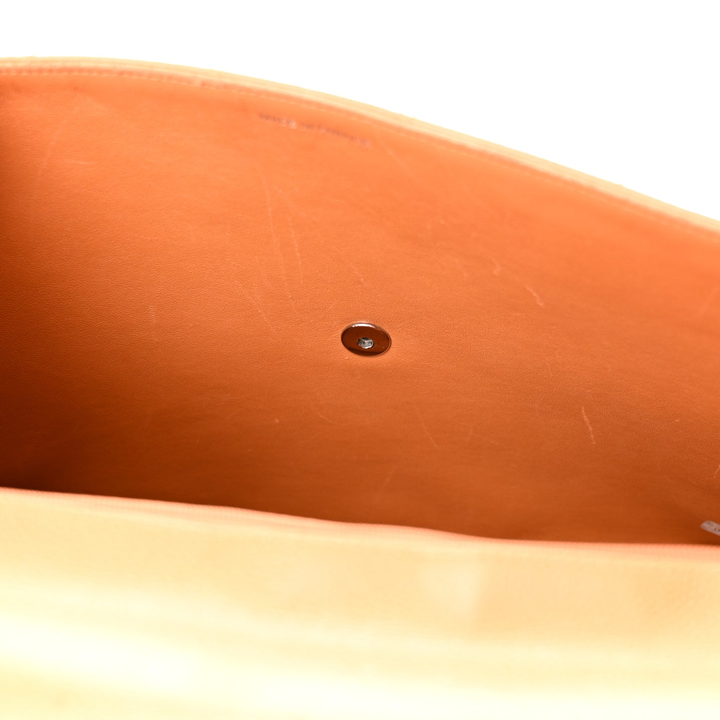 Caviar Quilted Briefcase Laptop Bag Light Brown