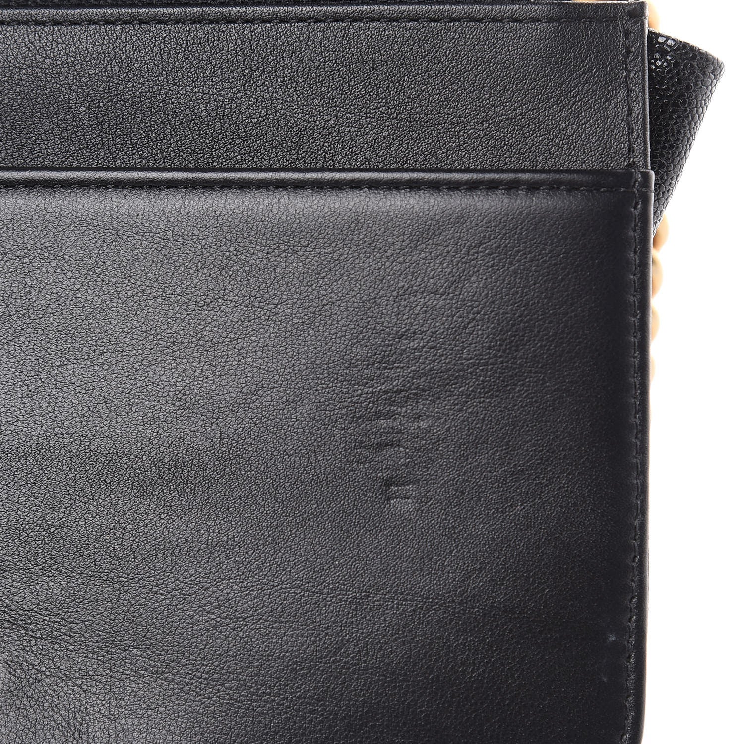 Chanel Caviar Quilted Boy Wallet On Chain WOC Black 9 of 14