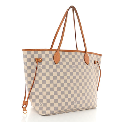 Louis Vuitton Damier Azur Neo Neverfull MM Rose Ballerine 4 of 12