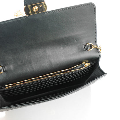 Gucci Guccissima Icon Chain Wallet Black 5 of 7
