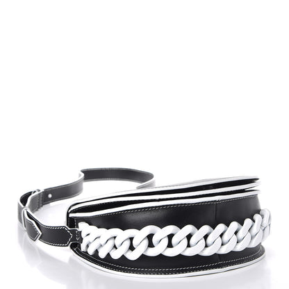 Givenchy Calfskin Mini Infinity Saddle Bag Black White 4 of 7
