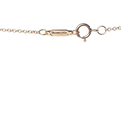 Tiffany 18K Yellow Gold Bow Tie Heart Pendant Necklace 6 of 7