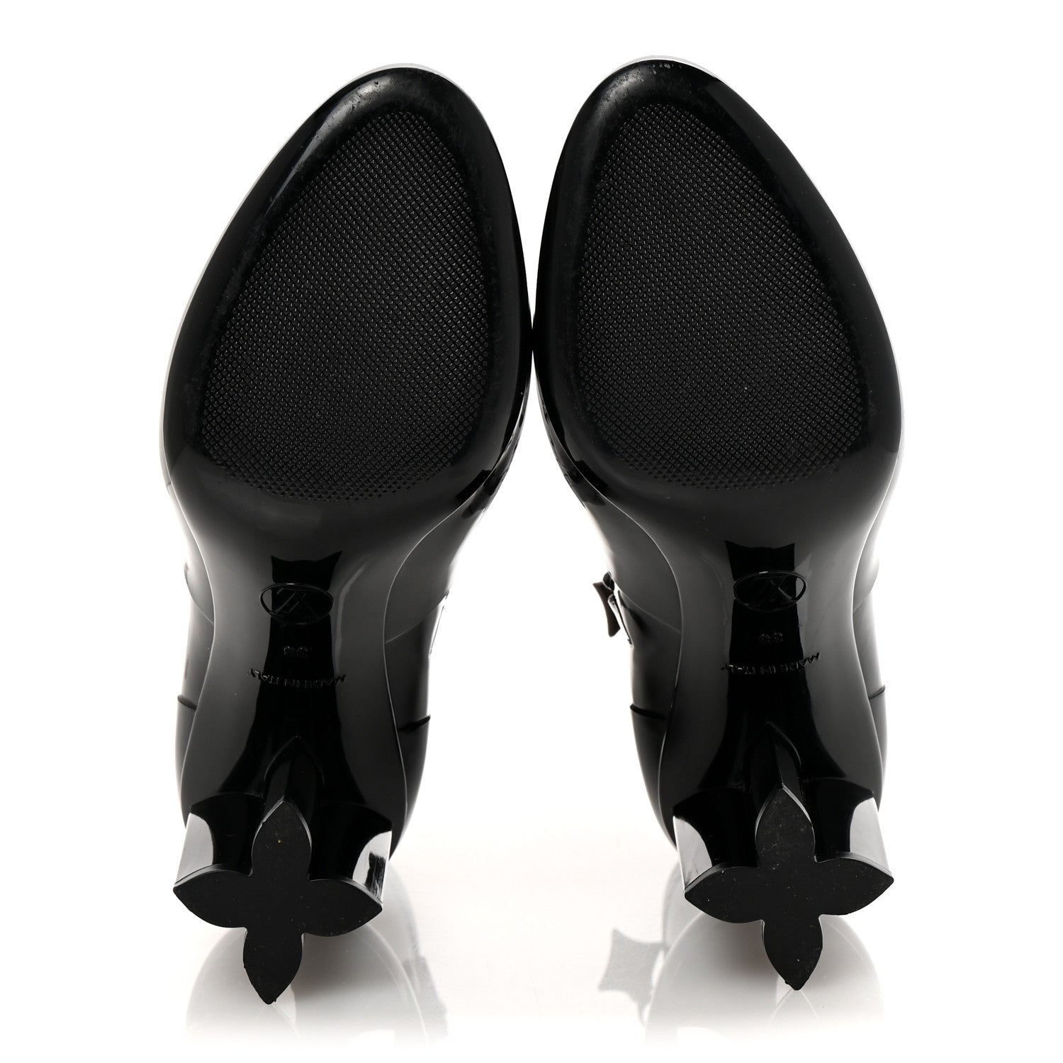 Louis Vuitton Rubber Silhouette Ankle Boots 38 Black 6 of 11