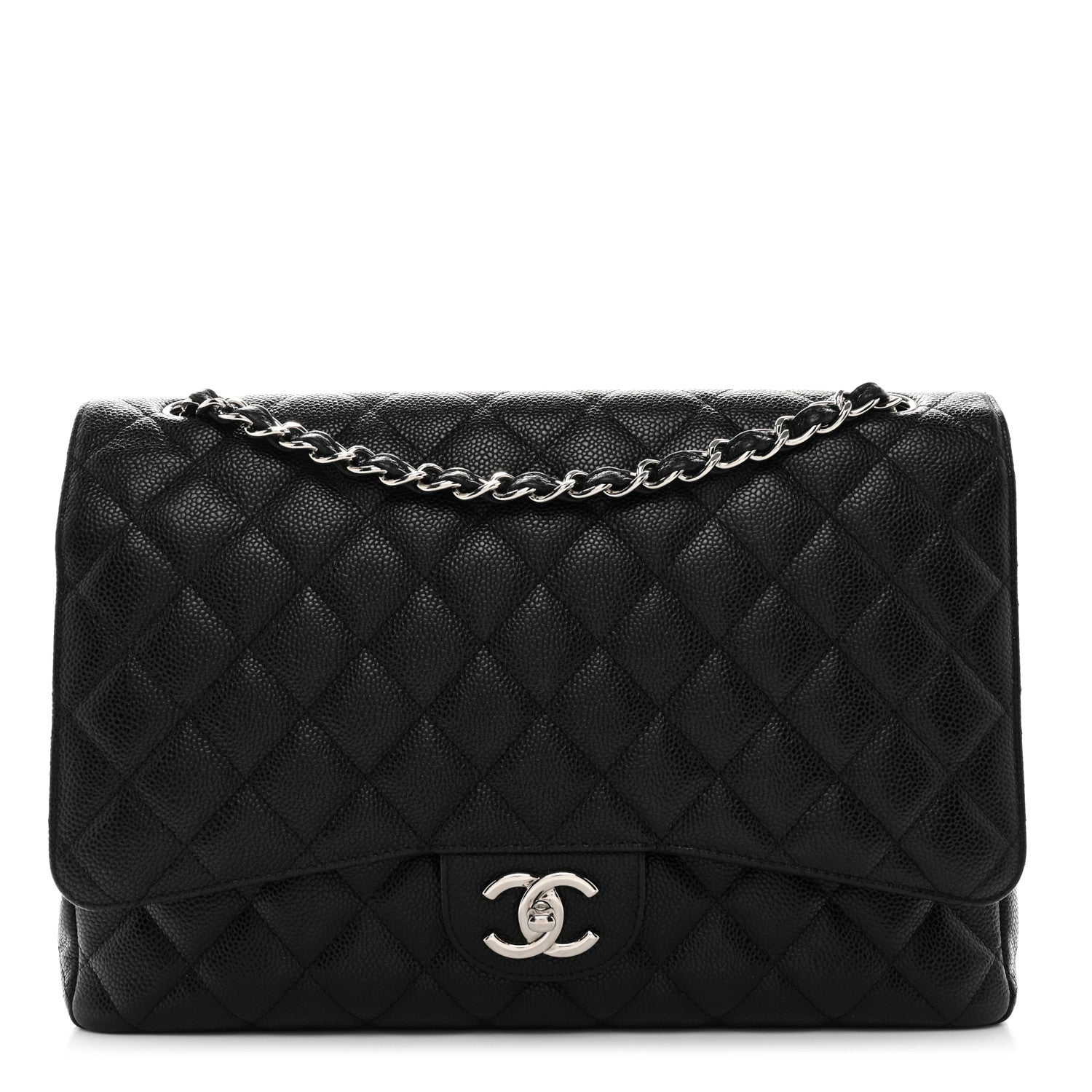 Chanel Caviar Quilted Maxi Double Flap Black 1 of 12