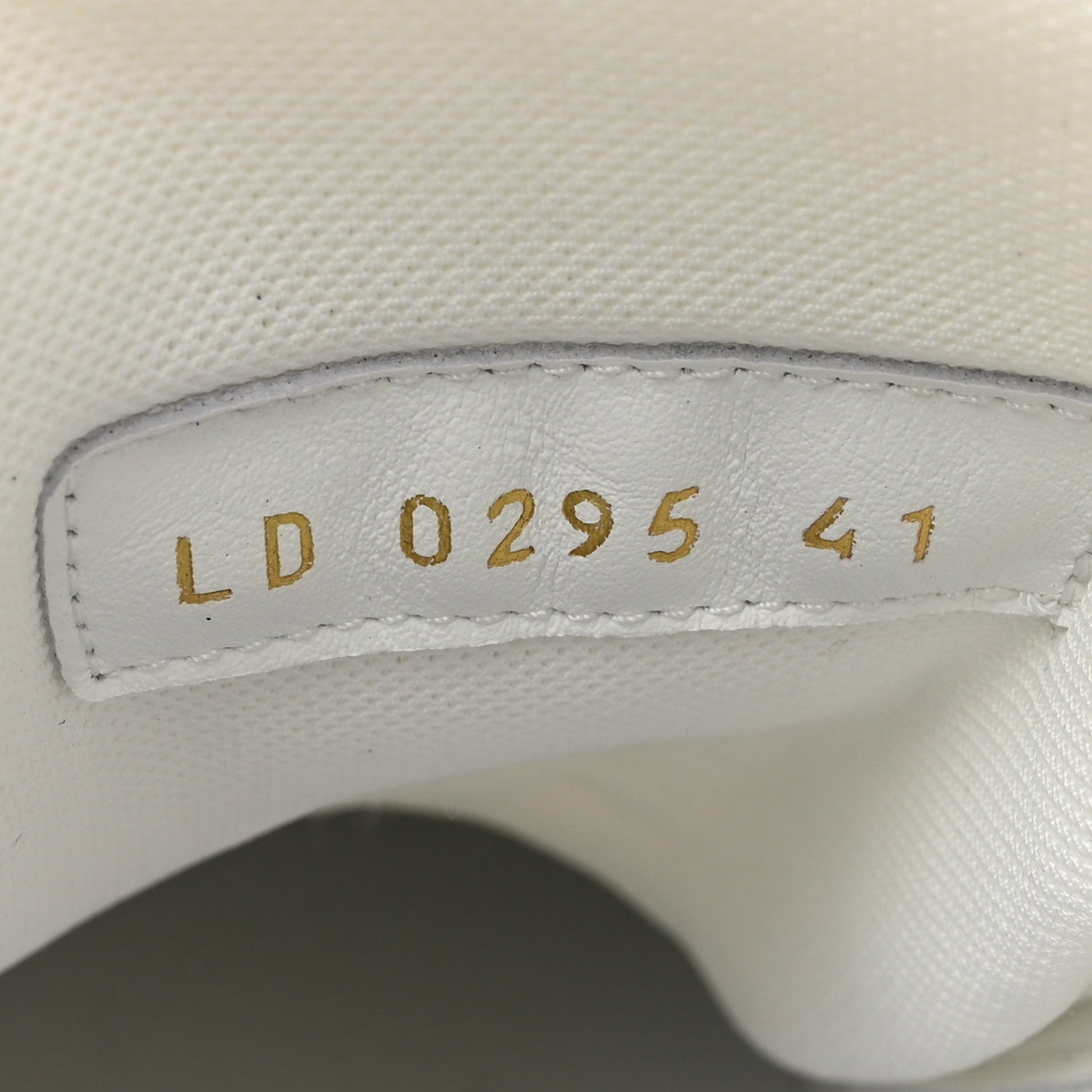 Louis Vuitton Calfskin Embossed Monogram Denim Womens LV Trainer Sneakers 41 Black 41 Black 8 of 9