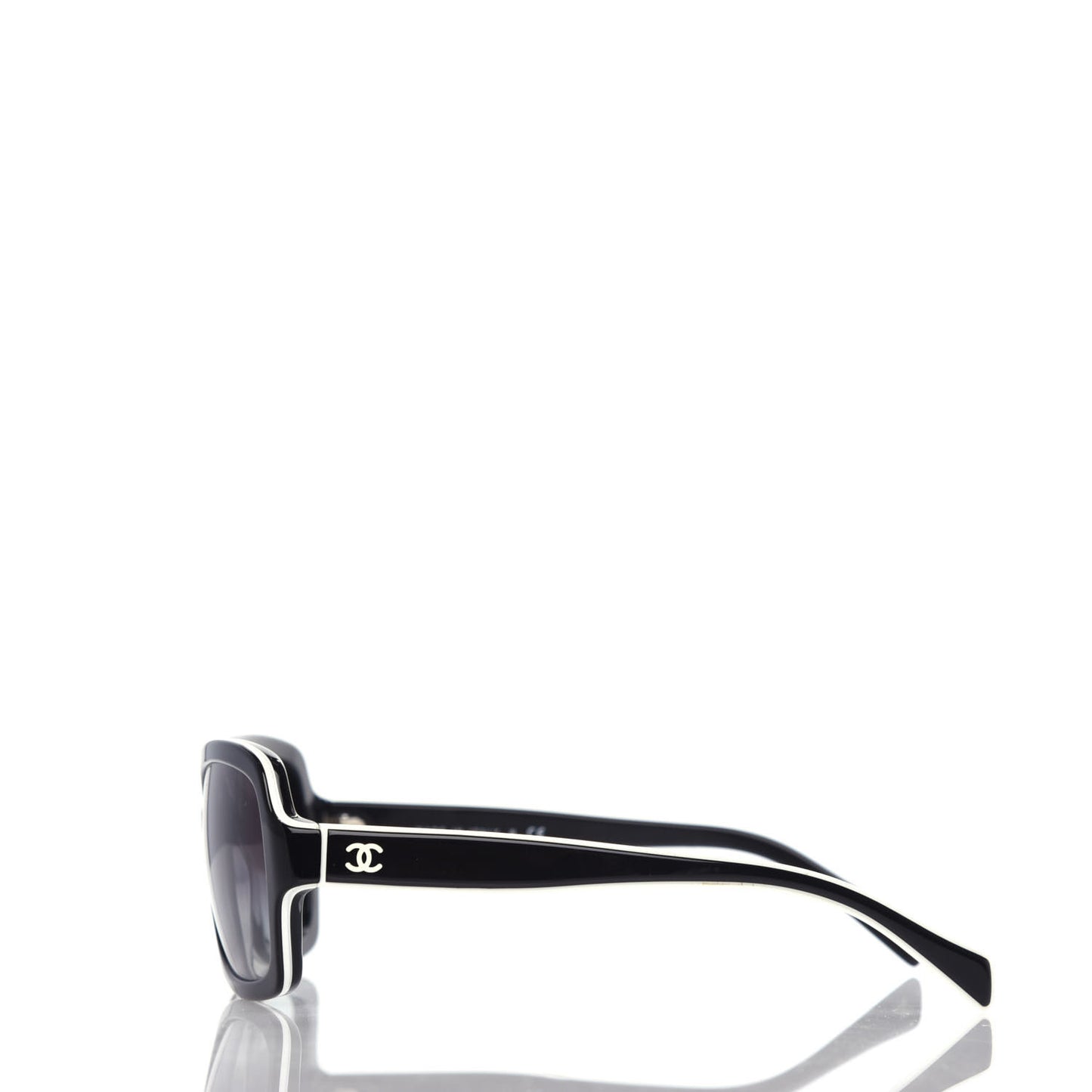 Acetate CC Logo Sunglasses 5143 Black White