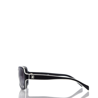 Chanel Acetate CC Logo Sunglasses 5143 Black White 3 of 8