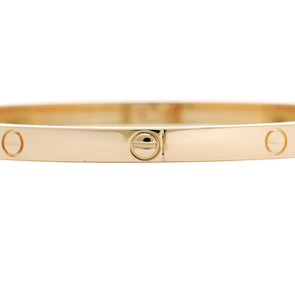Cartier 18K Yellow Gold Small LOVE Bracelet 17 4 of 8