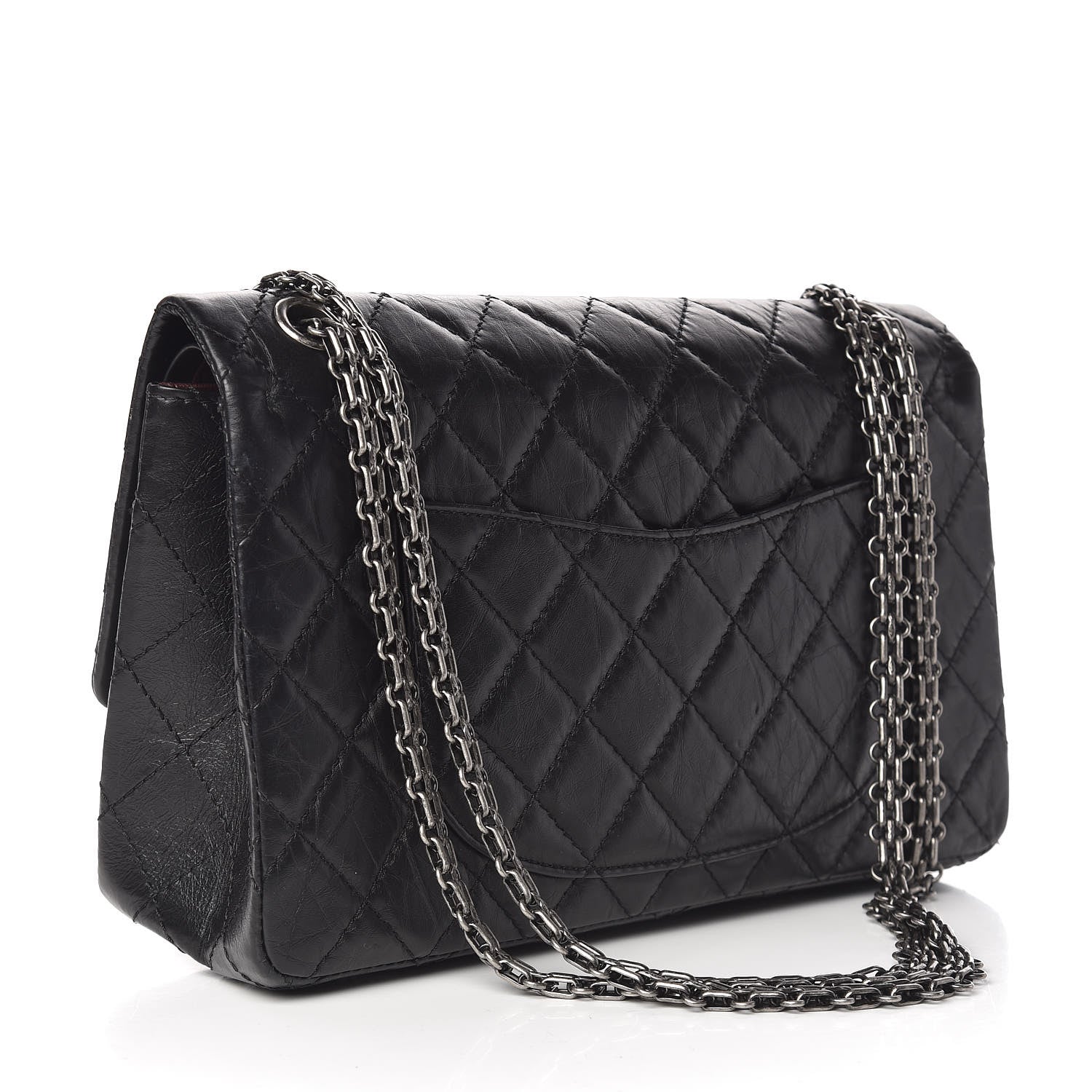 Chanel Aged Calfskin Quilted 2.55 Reissue 226 Flap Black 3 of 10