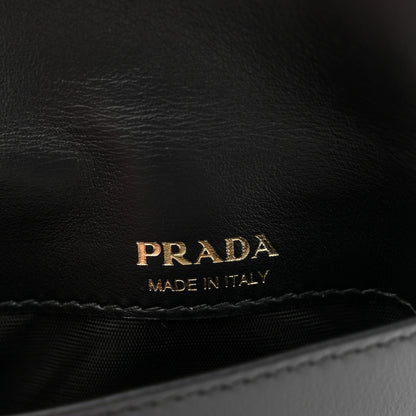 Prada Vitello Card Holder With Braided Strap Black 6 of 10
