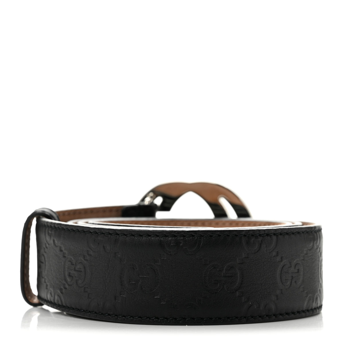Guccissima Interlocking G Belt 105 42 Black